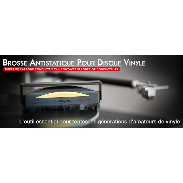 Audioquest Brosse antistatique pour disque vinyle · Brosse pour vinyle ·  HomeCinéSolutions